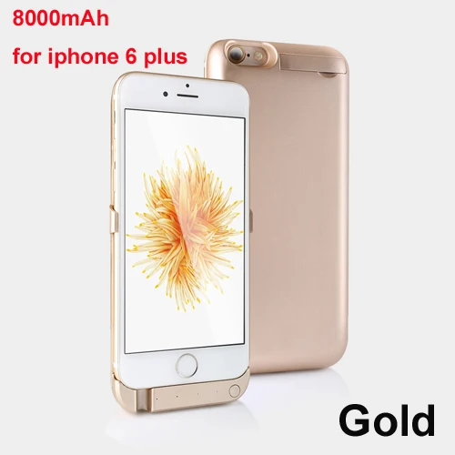 Новинка 5000 мАч 8000 мАч зарядное устройство чехол для iPhone 6 6s 6plus 6s plus power Bank резервного копирования зарядный чехол Чехол для Телефона power Case - Цвет: 5.5 for i6P i6SP