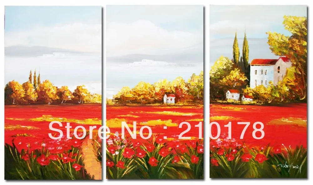

hand painted oil painting on canvas modern 100% Best Art Landscape oil painting original directly from artis LA3-135