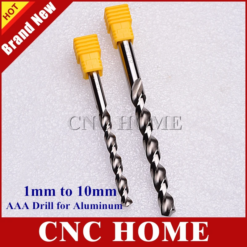 

1 2 3 4 5 6 7 8 9 10mm high quality cnc drill bit hss high speed steel twist drilling bits for aluminum alloy zinc bronze copper