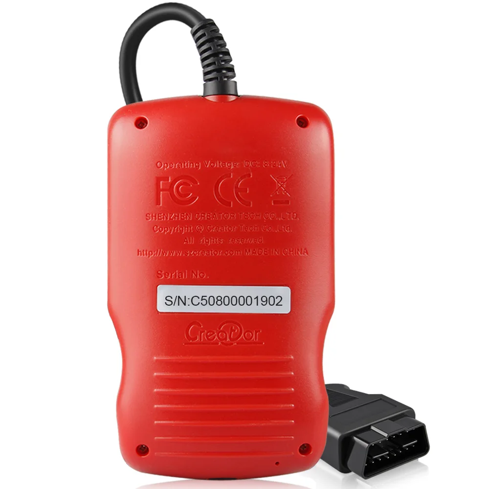Оригинальный сканер Creator C508 OBDII/EOBD для FIAT/Alfa/Abrath/Lancia подушка безопасности/ABS