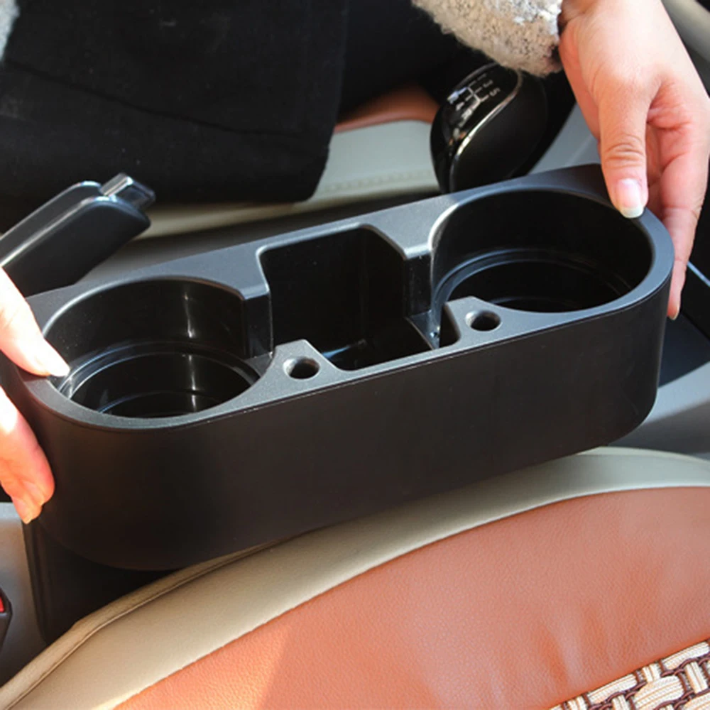 ABS черное крепление сиденье автомобиля зазор чашка бутылка телефон держатель для напитков подставка коробки держатель чашки авто Интерьер Органайзер аксессуары