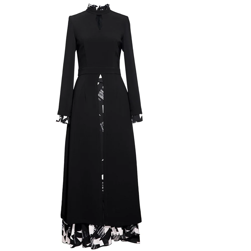 Элегантное Длинное платье весенне-летние модные вечерние платья Vestido Женские цветочные принты Лоскутное Длинное Макси платье плюс размер XXXXL