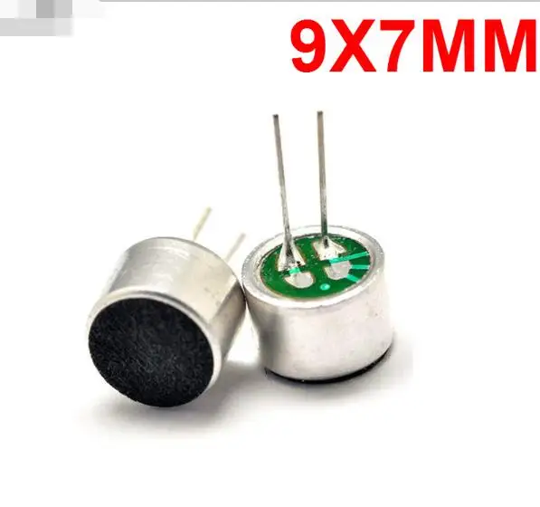 

10PC/Lot 9*7mm With Pin Capacitive Electret Condenser MIC Unit Microphone 52DB #YXSMDZ2462