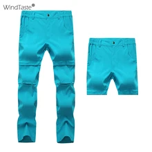 WindTaste летние женские быстросохнущие Сменные брюки рыбацкий трекинговый походные шорты походные брюки женские спортивные брюки KA051