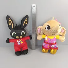 Dibujos Animados bing felpa sula muñeca del conejito juguetes de peluche conejo elefante animal suave bing amigos para niños regalos UK sin caja