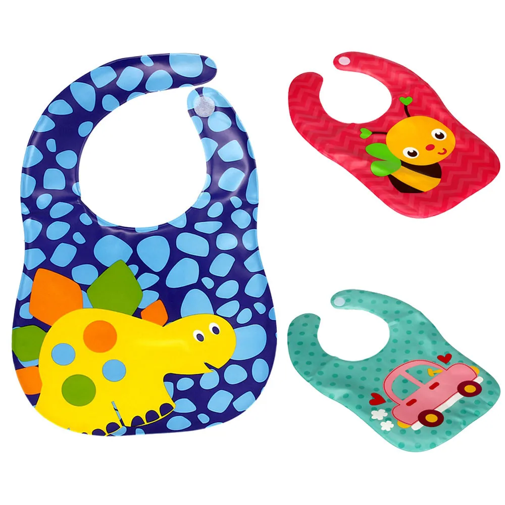2018 New Fashion Baby Bibs Kids Feeding Child Translucent Plastic Soft