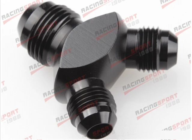 

AN6 AN -6 6AN AN 06 & AN8 8AN -8 Y Block Adapter Fittings adaptor black