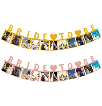 

Pink Bride To Be Banner Gold Bridal Shower Decor Bride To Be Garland for Wedding Decor Bachelorette Hen Party Supplies