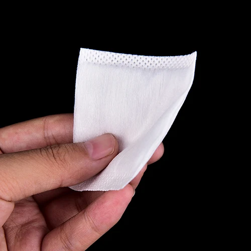50Pcs Organic Cotton Pads Facial Cut Cleansing Makeup Puff Cosmetic