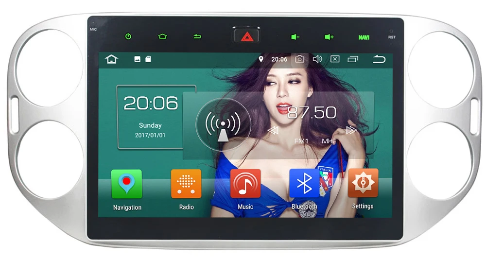 Clearance KLYDE 10.1" IPS 4G Octa Core Android 8 7.1 4GB RAM 32GB ROM Car DVD Player Radio For Volkswagen VW Tiguan 2011-2014 2015 2016 0