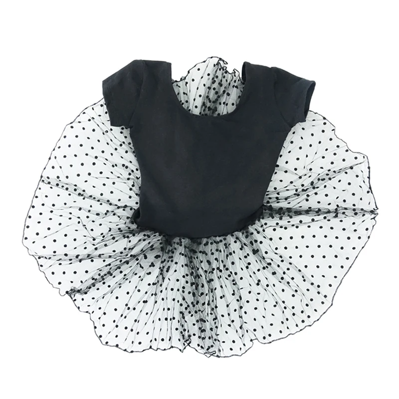 2018 Wave Point Ballet Tutu Dress For Girls Children Dancing Clothes Gymnastic Dress Stage Leotards Costumes Cotton Spandex 2522 1