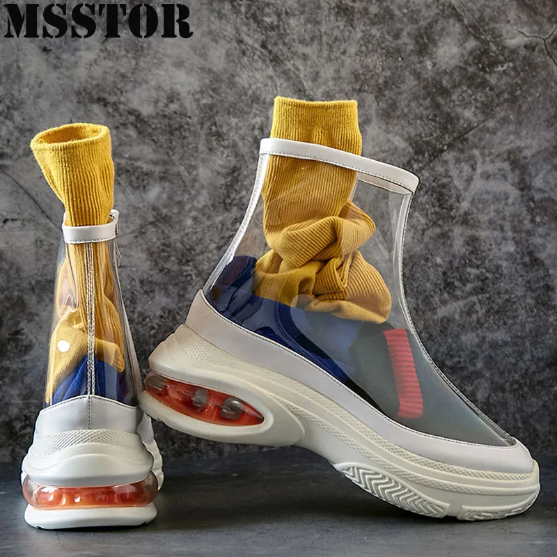 

MSSTOR 2019 Ankle Boots Women's Running Shoes Casual Fashion Ladies Sport Shoes For Women Athletic Walking Sneakers Woman Brand