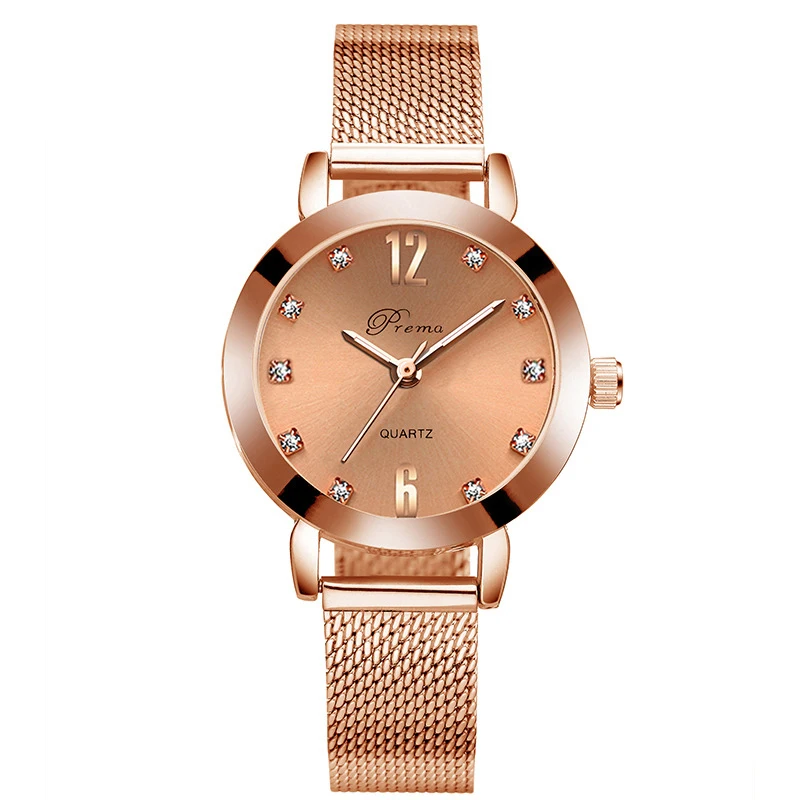

Korean Bracelet Ladies Watch Steel Belt Fashion Trend Female Watch Student Diamond Waterproof Watch Female Quartz Watch