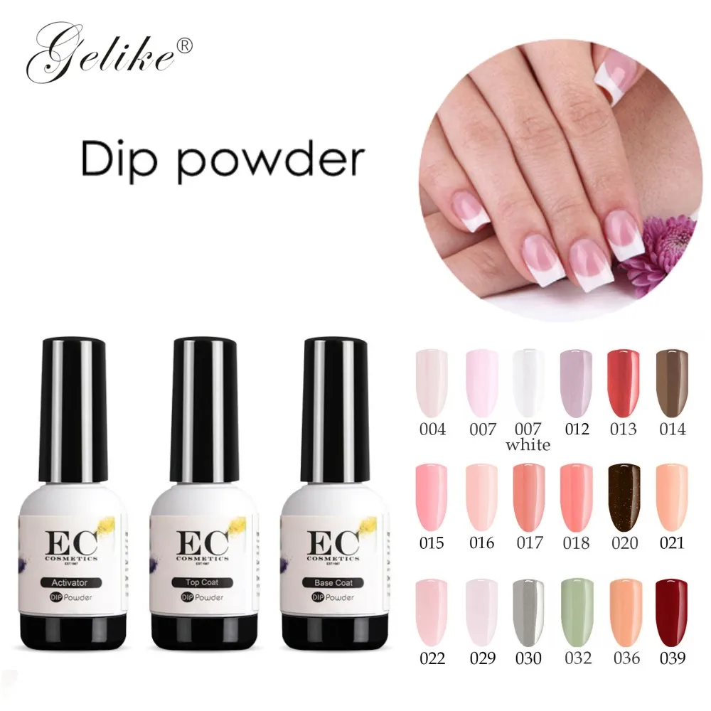 

Gelike 10g/pcs 36 Colors Dipping Powder Nail Polish Set Color Nail Varnish Dip Powder