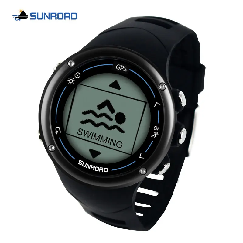Comprar Reloj digital Sunroad GPS inteligente para hombre, para correr, para nadar, para correr, para nadar, para nadar, para correr, para correr