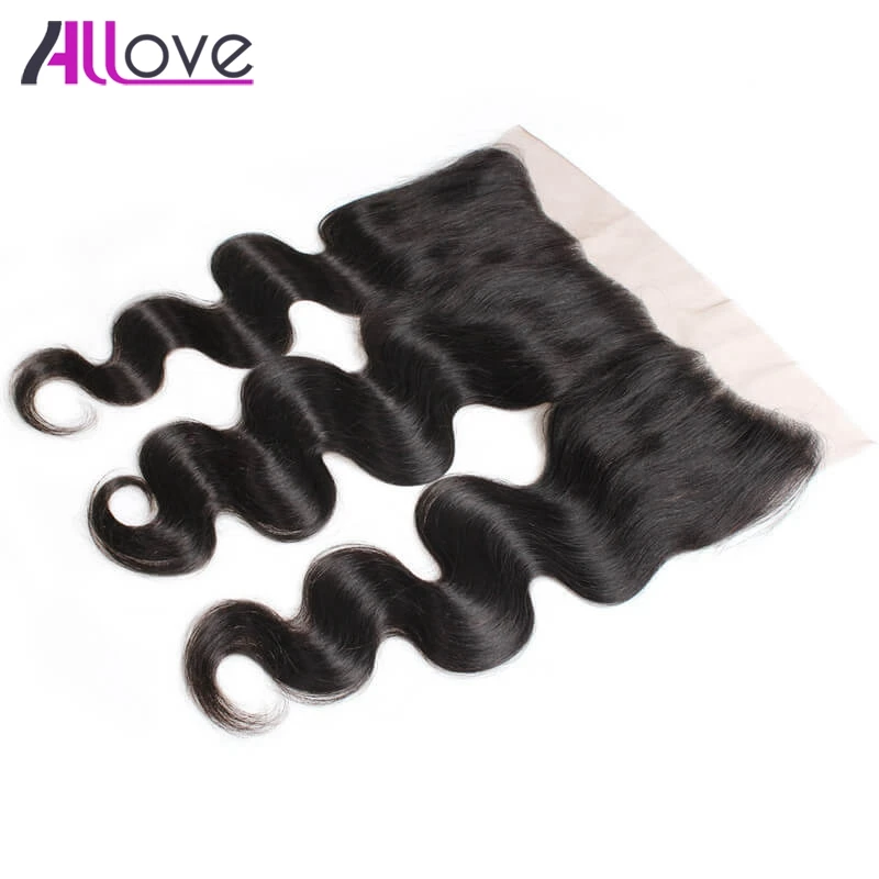 

Allove Human Hair Frontal Malaysian Body Wave Lace Closure Remy Hair Extensions Free Part Ear To Ear Human Hair Lace Closure