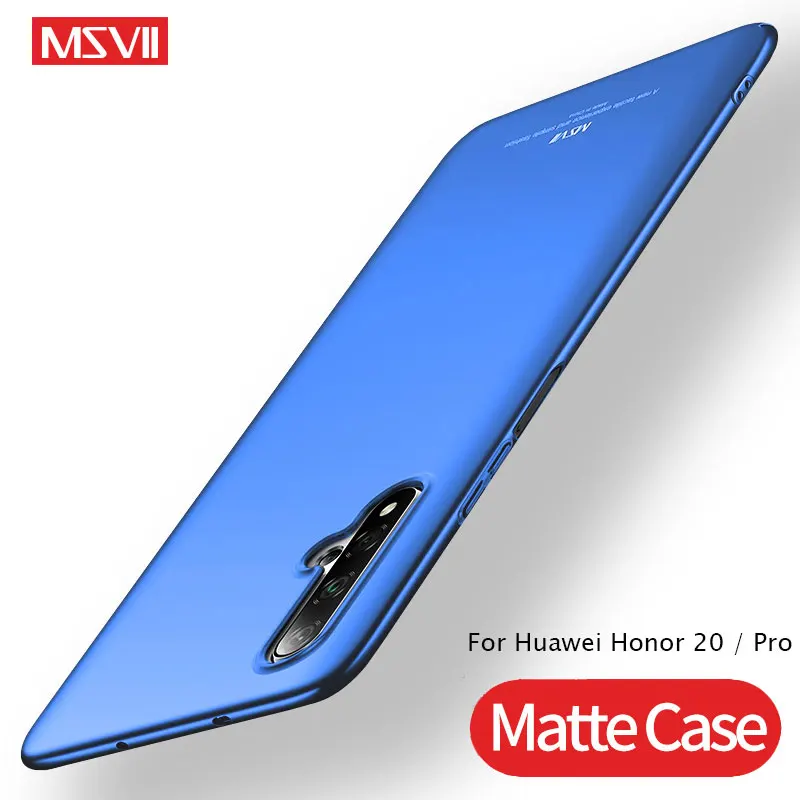 Huawei Honor 20 Pro 8 9 10 Lite чехол MSVII Тонкий матовый жесткая задняя крышка View V20 V10 V9 |