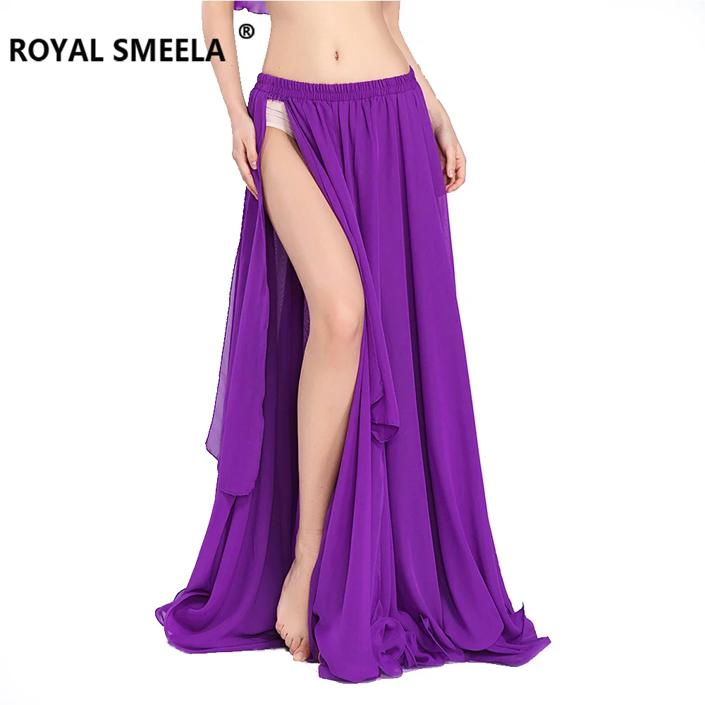 

2020 big swing belly dancing skirt sexy women's belly dance costume belly dance dress split practice skirt belly dance clothes