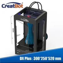2015 Newest High quality Precision industrial 3d Printer kit with 2 Rolls Filament 300*250*520 mm DX plus 02(DZ02) Creatbot