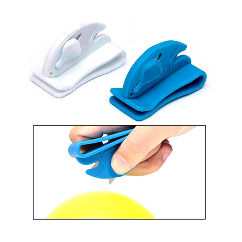 

1Pc Balloon Ribbon Cutter, Easy Balloon Tools Fixed on Belt, Balloon Blade to Cut Ribbon, Burst the Balloon, Open the Box