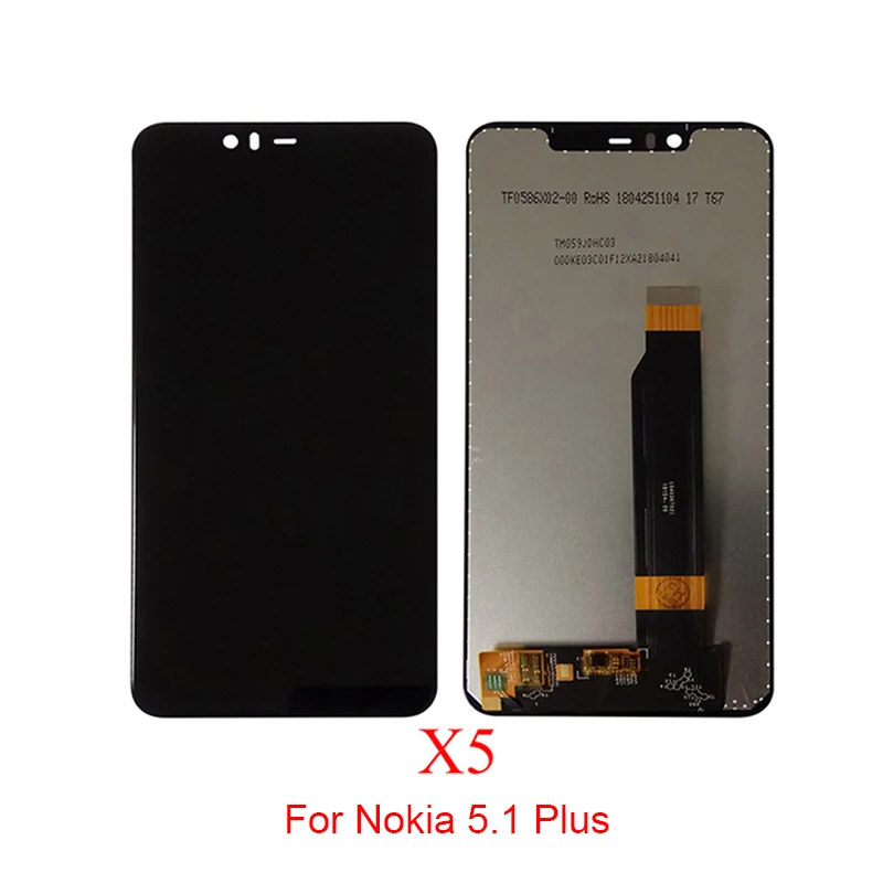 5 8 &quotЖК-дисплей для Nokia X5 1 plus TA-1109 ЖК-дисплей кодирующий преобразователь