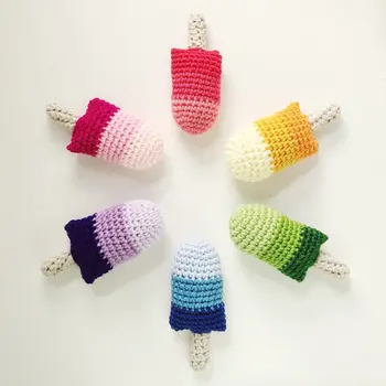 

Popsicle Rattle Crochet Popsicle Rattle Baby Toy Rattle