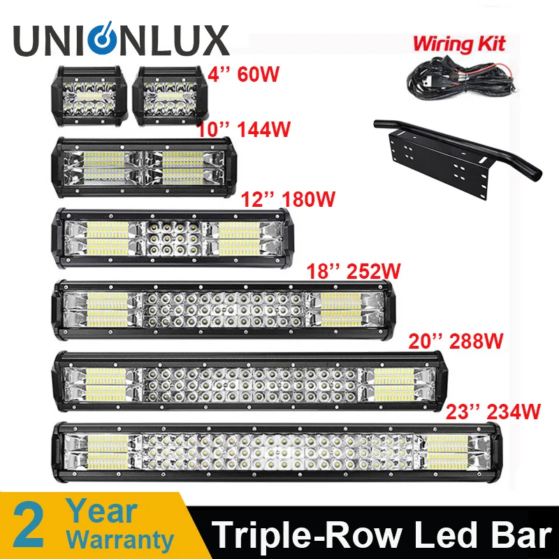 

4 10 12 18 20 23 inch Offroad LED Light Bar Flood Spot Combo Beam Work Light Fog Light Spotlight For 4x4 4WD SUV ATV Headlight