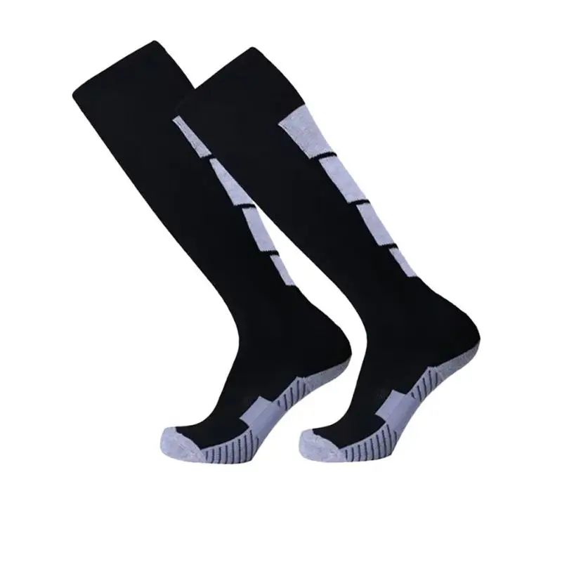 

Sport Men Leg Compression Stretch Stockings Comfortable Relief Socks Football Soccer Plain Long Socks Cotton Over Knee High Sock