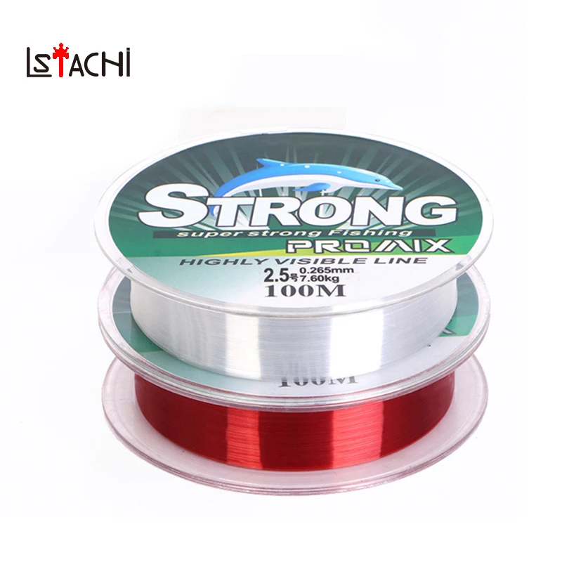 LSTACHi 100m Fishing Line Nylon High Strength Freshwater Saltwater Wire Outdoor Accessories | Спорт и развлечения