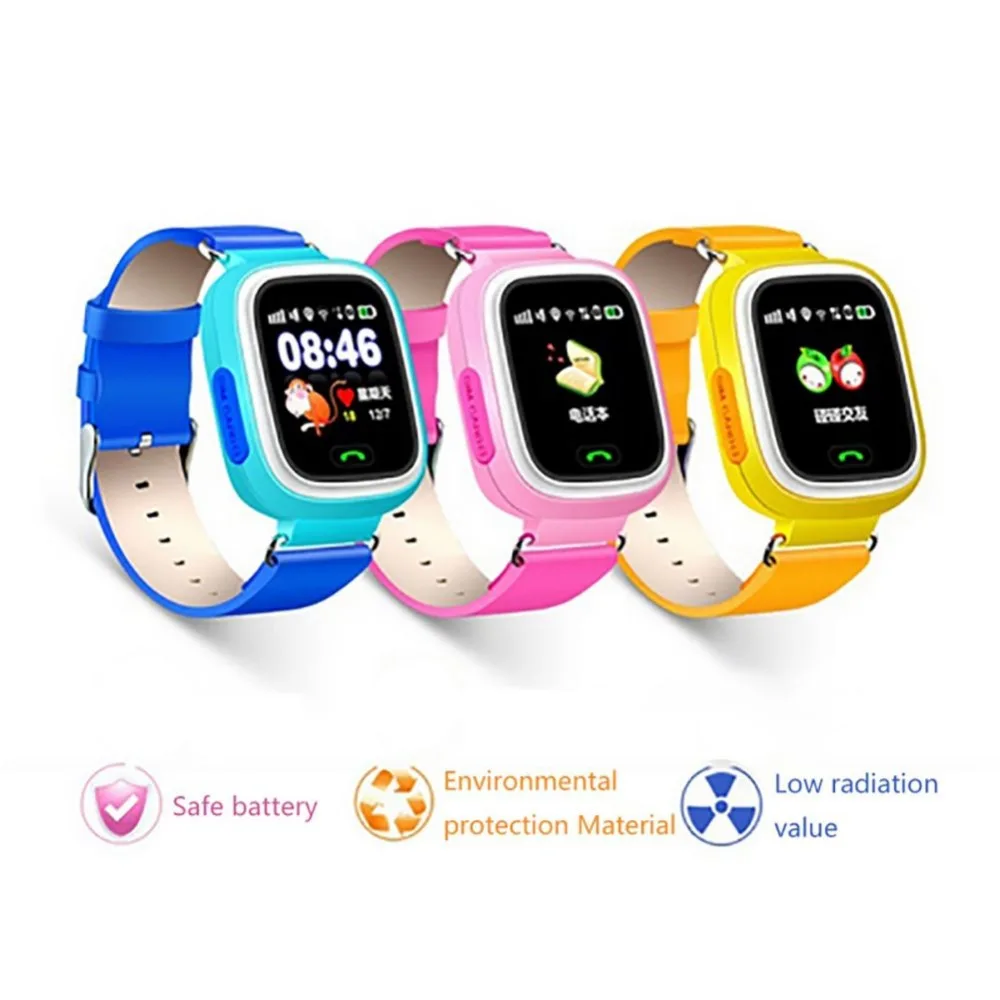 Q90 GPS Child Smart Watch Phone Position Children Watch Color Touch Screen WIFI SOS LBS Monitor Call Tracker Smart Baby Watch