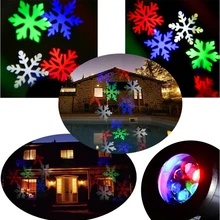 Свет лужайки Открытый перемещение светодиодный Снежинка Пейзаж лампы проектора сад Xmas свет сад свет газон