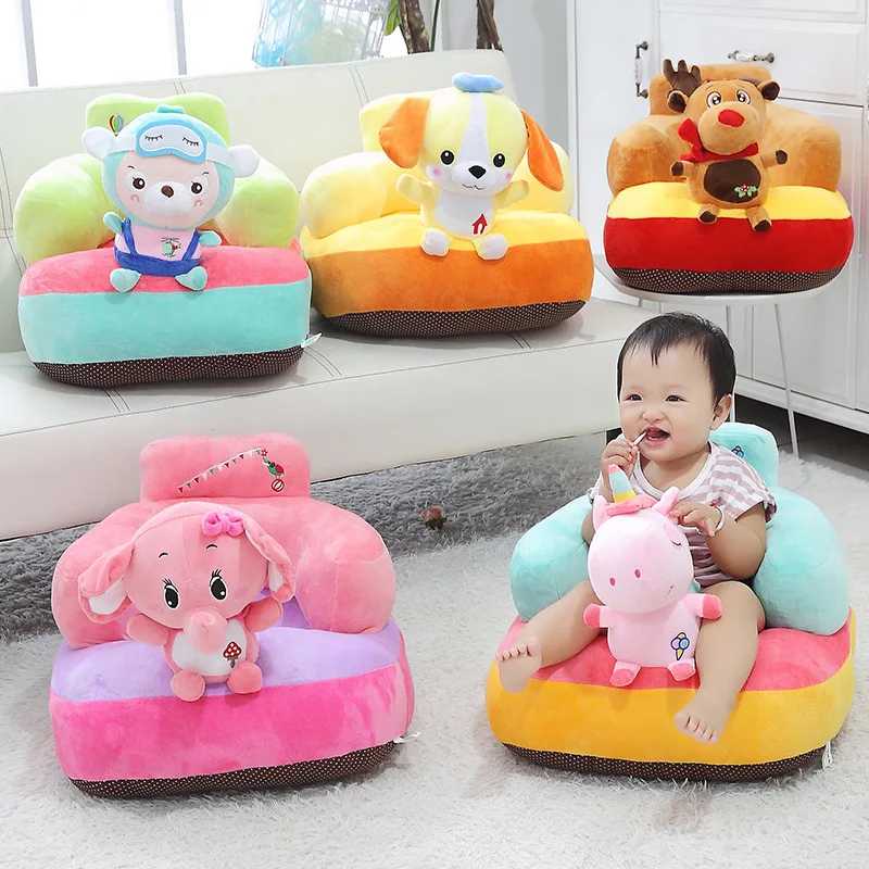 

Plush Cartoon Deer Pig Baby Seat back Cushion Soft PIG Stuffed Animals Seat Children Learn To Seat Safety Seats 55x45x15cm B332