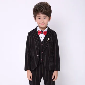 

2019 Striped Boys Suits Formal Three Pieces Set For 2-12Y KS-2062