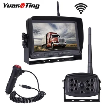 

YuanTing Digital Wireless Backup Reverse Vehicle Rear View Camera kit + 7" LCD Monitor for Truck/Semi-Trailer/Box Truck/RV /Vans