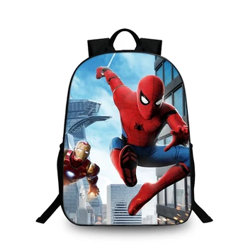 

BAOBEIKU 2017 New Arrival Fashion 3D Printing Backpacks Spider-Man Charater For Children kids School Backpack hot sale