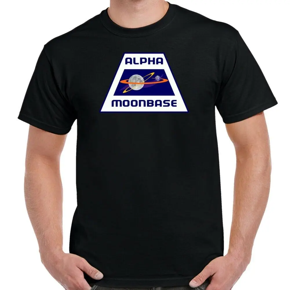 Space 1999 Moonbase Alpha Logo взрослая футболка в стиле хип-хоп новые футболки arrival Мужская