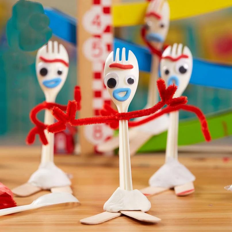 14 см Diy Forky Базз Лайтер История игрушек 4 Мультфильм Вуди Джесси собака Спиралька