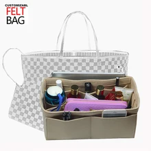 Customized Felt Organizer with Detachable Middle Zipper Bag/Bag in Bag Wool Purse Insert Diaper Tote Organize Neverfull Speedy Customized Felt Organizer with Detachable Middle Zipper Bag/Bag in Bag Wool Purse Insert Diaper Tote Organize Neverfull Speedy