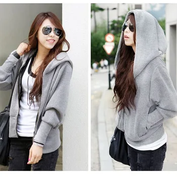 

2016 Korean Plus Size Autumn Winter Batwing Long Sleeve Sweatshirt Women Hoodies Loose Fracksuit For Women Suit XXXXL