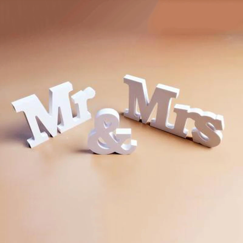 Свадебные украшения 3 шт./компл. Mr & Mrs романтическое украшение для свадьбы декор