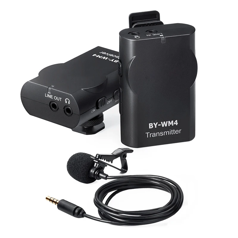 

Wireless Transmitter Receiver System Lavalier Microphone for DSLR Camera Camcorder Audio Recorder GDeals