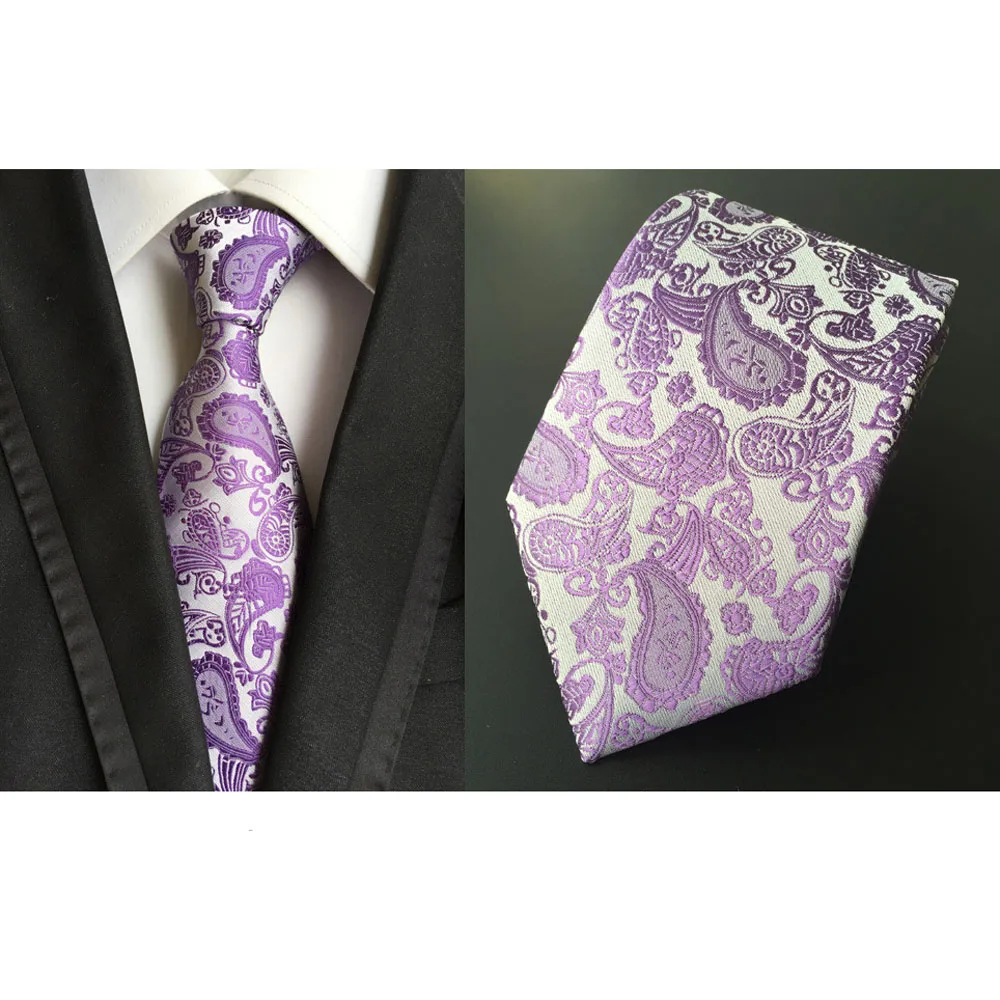 Мужской высококачественный Жаккард Пейсли 3,3 ''широкий цветочный стильный галстук HZTIE0002