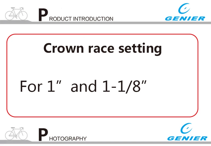 Велоинструменты genier Crown Гонка Установка для " и 1-1/8" гарнитура B196038