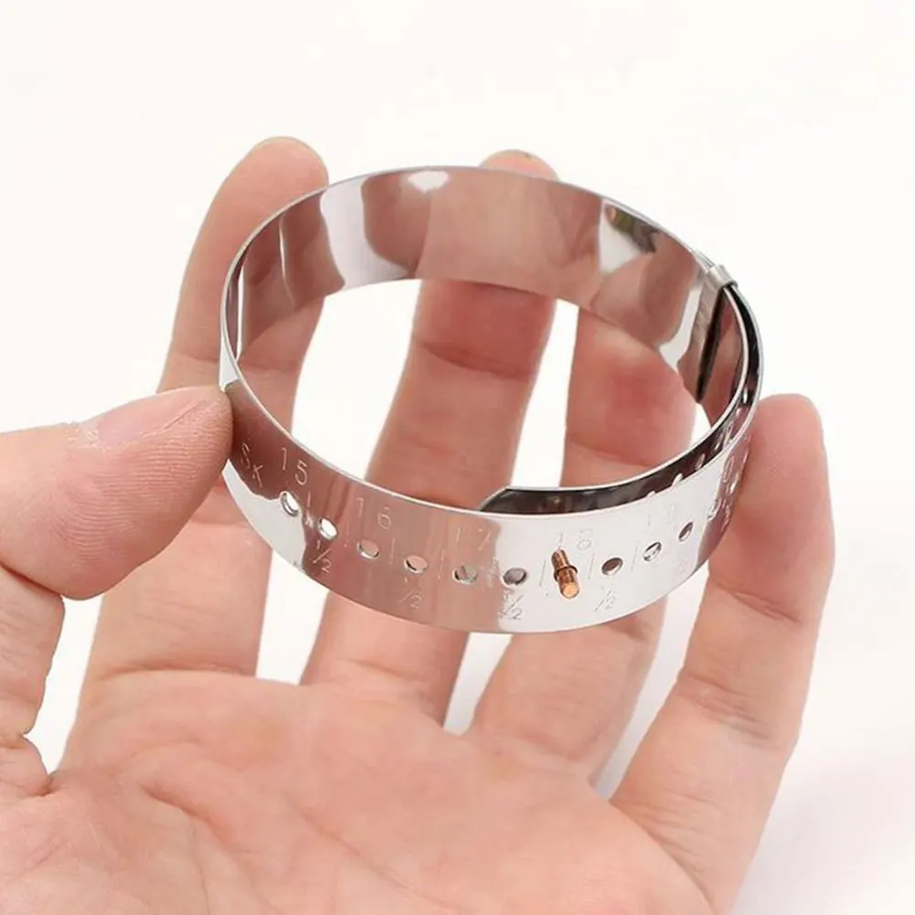 

Bangles Measures Gauge Adjustable Sizing Tools 15-23cm Ring Adjusters Sizers Jewelry Tools Bracelet Stainless Steel Resin Mold