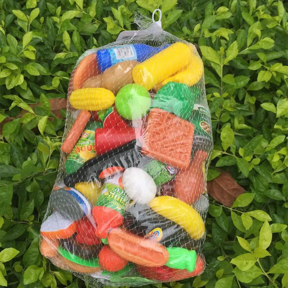 120 шт Пластиковые продукты, фрукты овощи набор игрушек