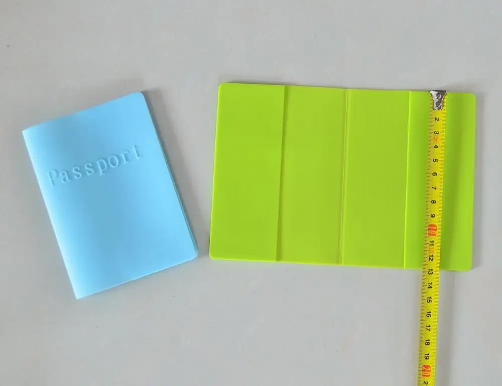 13X9.5CM силиконовый держатель для паспорта мягкий чехол дорожный мужчин и женщин