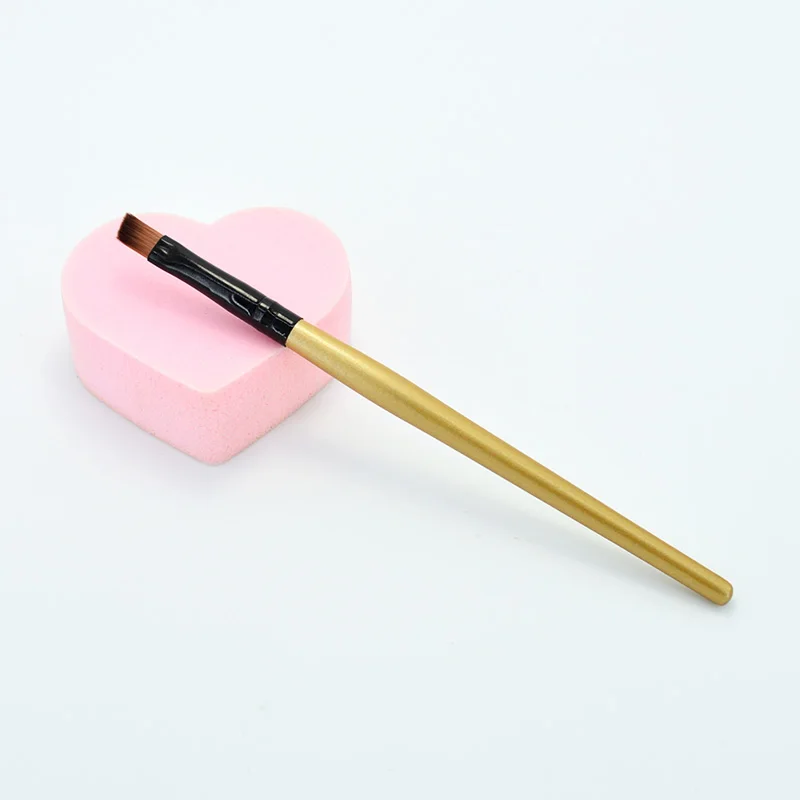Белая деревянная ручка, кисть для бровей, угловая кисть для подводки глаз, инструмент для макияжа для женщин, корейская косметика, кисти для макияжа