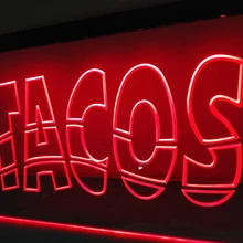 LB093-мексиканский Tacos Reklame schild NR светодиодный неоновый свет вывеска домашний декор ремесла