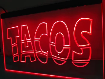 

LB093- Mexican Tacos Reklame schild NR LED Neon Light Sign home decor crafts