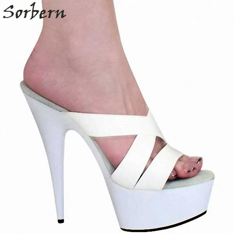platform heels slippers